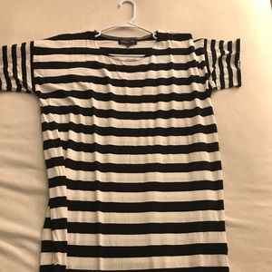 Jones New York black & white dress